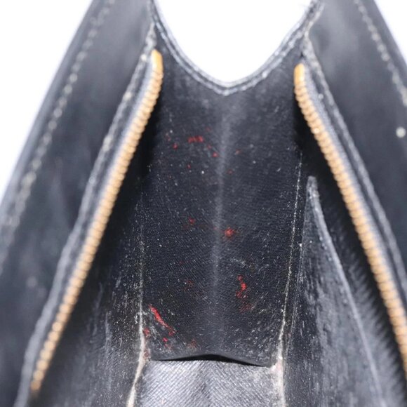 LOUIS VUITTON Epi Pochette Homme Clutch Bag Black Noir M52522 LV Auth th6189 - Picture 12 of 16